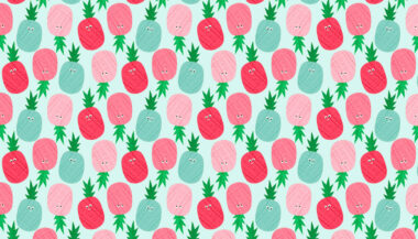 Fruity Friends Pineapple Makower Fabric