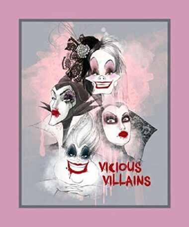 Disney Vicious Villains Quilting Panel