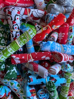 Christmas Poly Cotton Fat Quarter 5 Pack