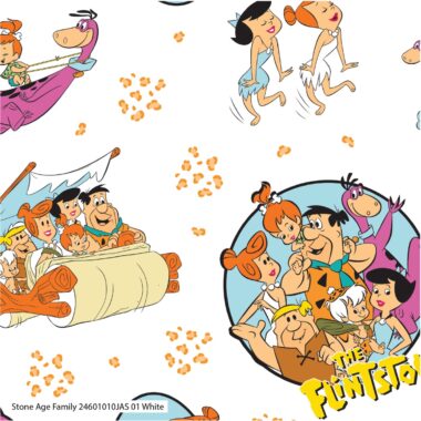 Flintstones Cotton Fabric