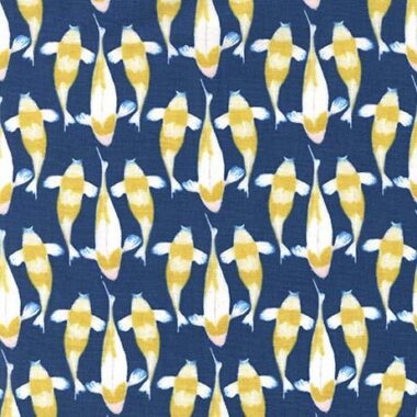 Tiny Koi Garden Laura Gunn For Michael Miller Cotton Fabric