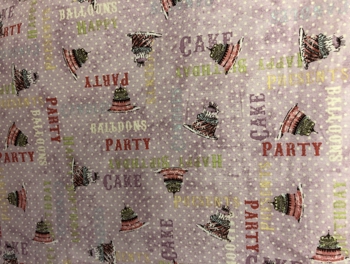 Hullabaloo Birthday Cake Quilting Fabric