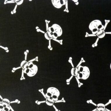 Skull And Crossbone Cotton Poplin