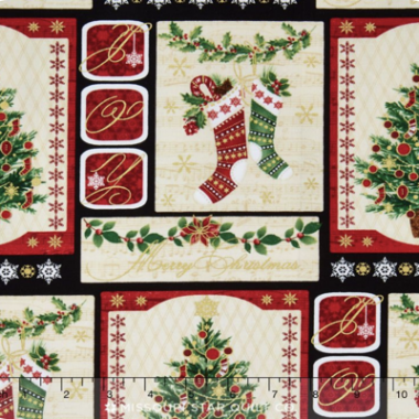 Trim a Tree Holiday Magic Panel Benartex