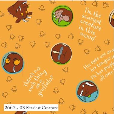 The Gruffalo Scariest Creatures Cotton Fabric